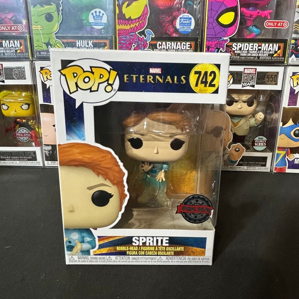 Funko Pop Marvel Eternals Sprite 742 Special Edition Vinyl Bobble-Head Figure
